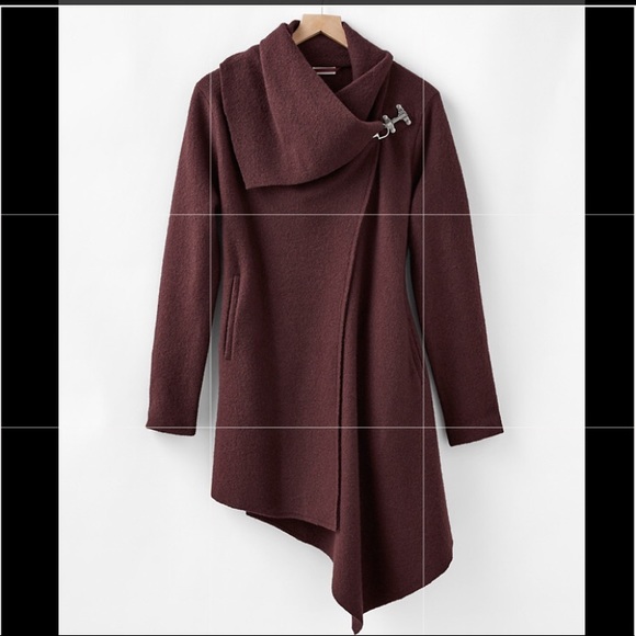 Garnet Hill Asymmetrical Boiled Wool Coat - SOLD OUT - Picture 6 of 7